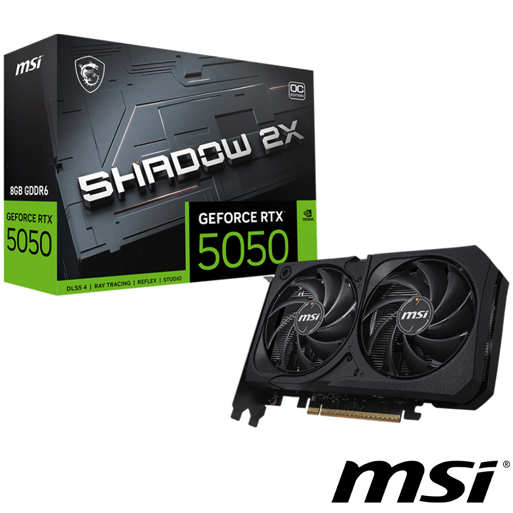 【顯卡+主機板】微星 RTX 5050 8G SHADOW OC 顯示卡 + B760M GAMING PLUS WIFI D4 主機板