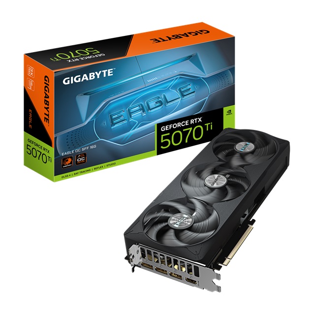 GIGABYTE 技嘉 RTX 5070 Ti EAGLE OC SFF 16G 顯示卡 + 技嘉 X870E AERO X WOOD AMD主機板