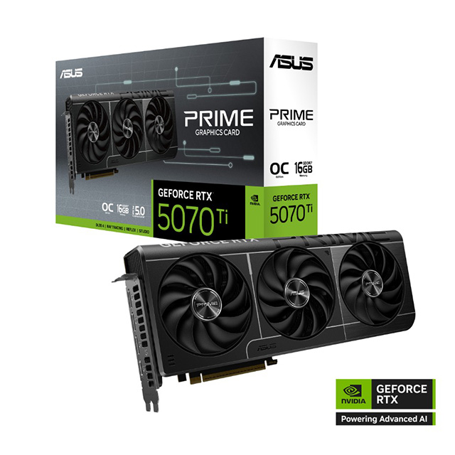 【顯卡+主機板】華碩 PRIME RTX 5070 Ti 16GB OC 顯示卡 + 華碩 B860M MAX GAMING AX 主機板