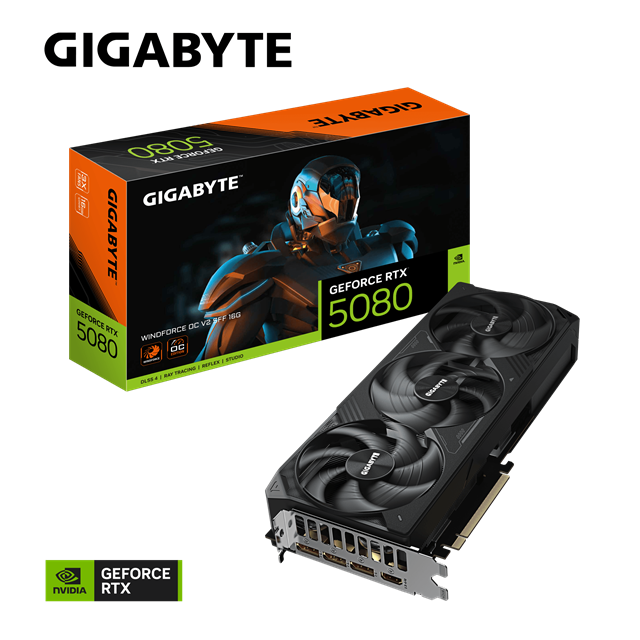 【顯卡+主機板】技嘉 RTX 5080 WINDFORCE OC V2 SFF 16G顯示卡 + 技嘉 B860M GAMING X WIFI6E 主機板