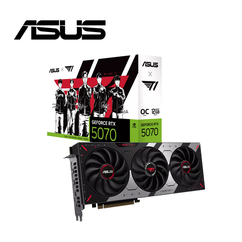 ASUS 華碩 T1 RTX 5070 12GB OC 顯示卡+PRIME X870-P WIFI CSM 主機板