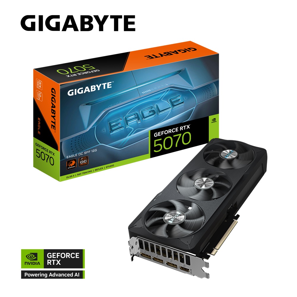 GIGABYTE 技嘉 RTX 5070 EAGLE OC SFF 12G 顯示卡 + 技嘉 B550M GAMING X WIFI6 主機板