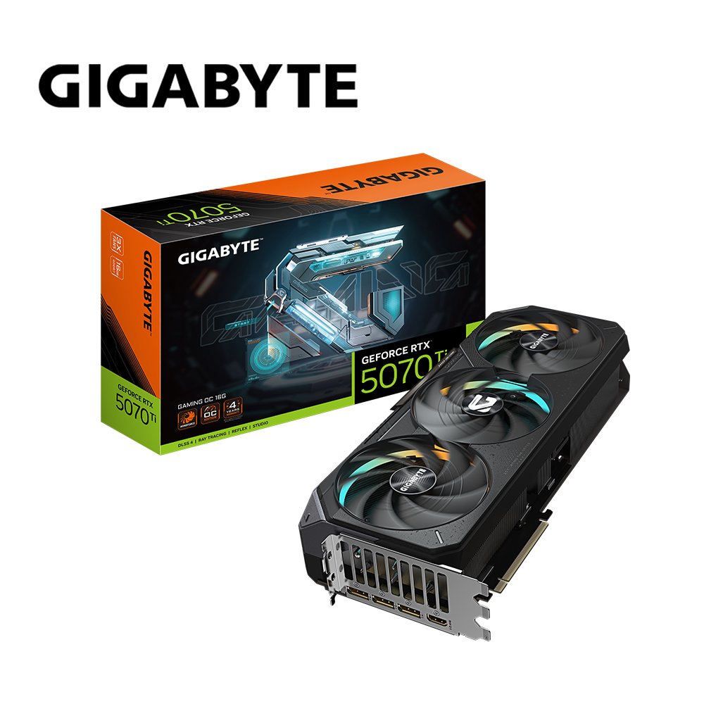 GIGABYTE 技嘉 RTX 5070 Ti GAMING OC 16G 顯示卡 (組合包E)