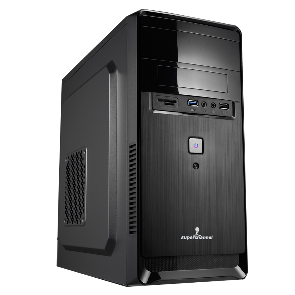 視博通 SD003(B) 小至尊 M-ATX(2)大(5)小 電腦機殼 (黑)