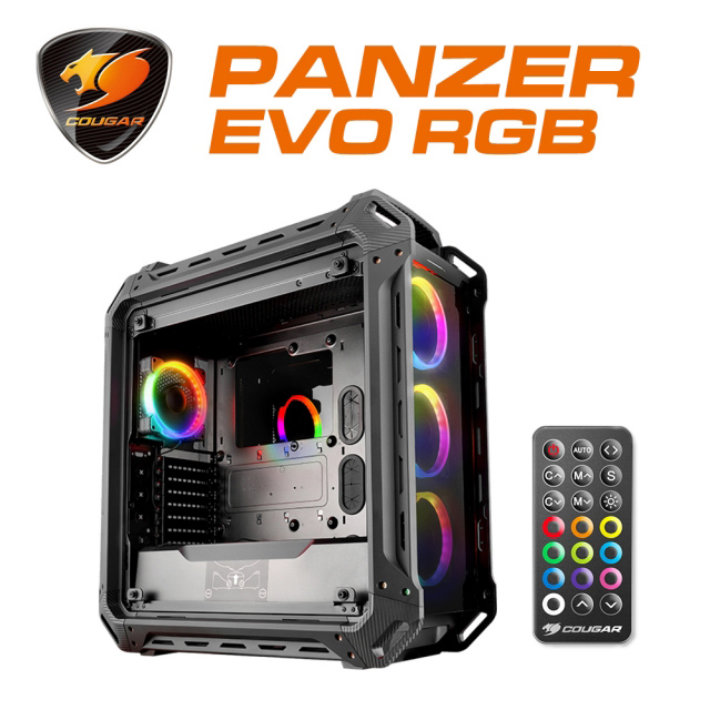 【COUGAR 美洲獅】PANZER EVO RGB 水晶清透般的RGB全塔電競機箱