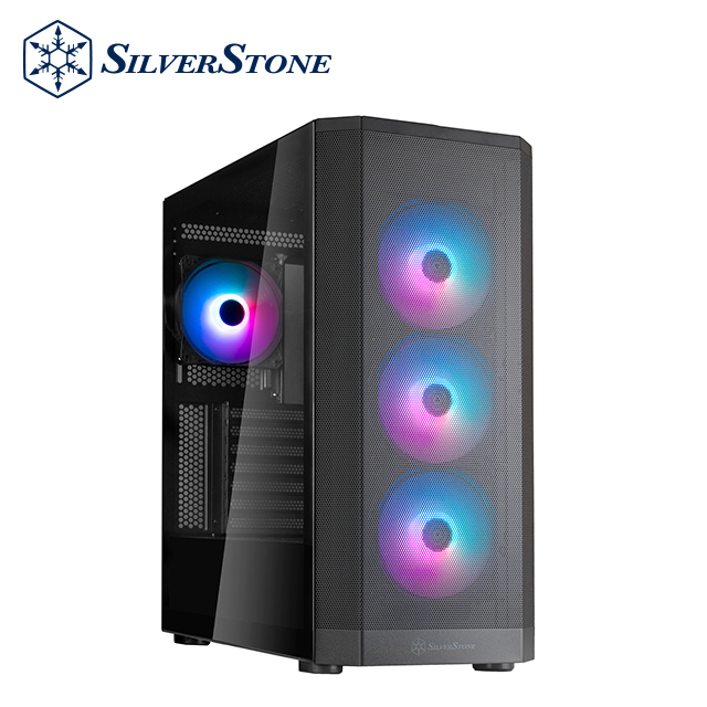 SilverStone 銀欣 FARA 514X 支援雙360mm水冷排ATX 中塔式機箱(黑色)