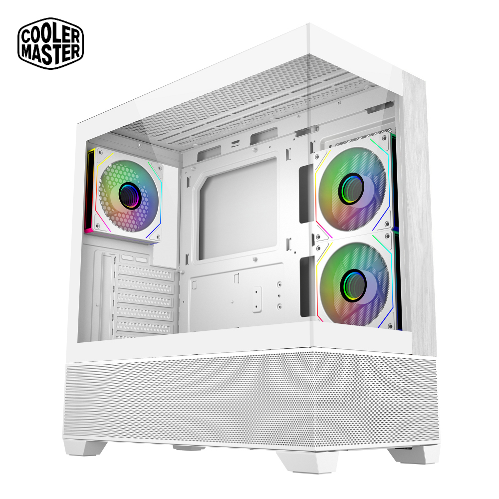 Cooler Master 酷碼 Elite 690 全景玻璃 ARGB 機殼 白色