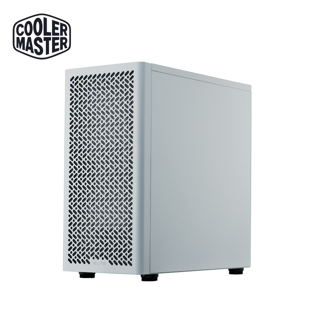 Cooler Master 酷碼 Elite 502 Lite 電腦機殼/強化玻璃側板/內含 12cm 風扇*1 (白色)