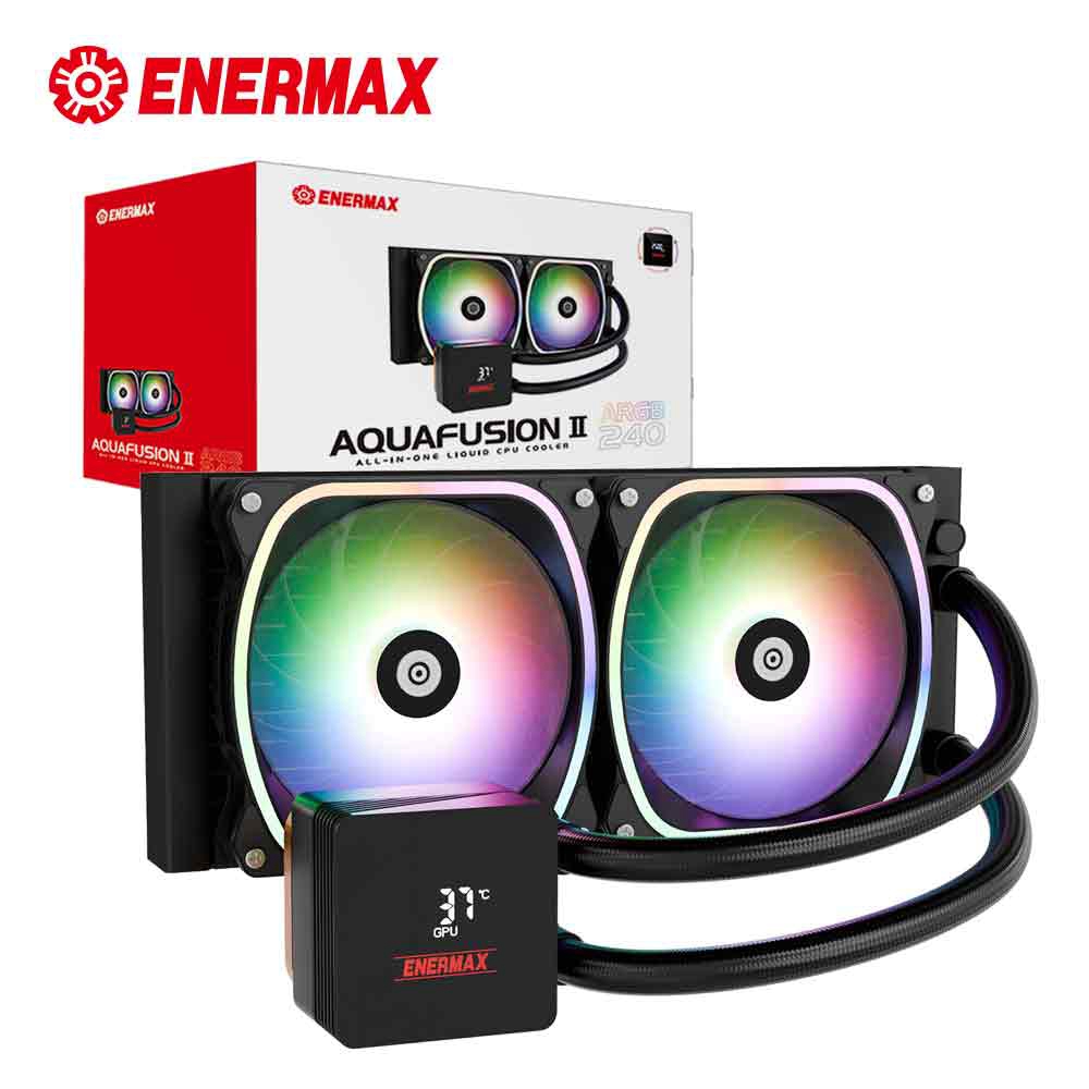 ENERMAX 保銳 幻彩晶蝶 AQUAFUSION II ARGB 240 CPU 水冷排 散熱器
