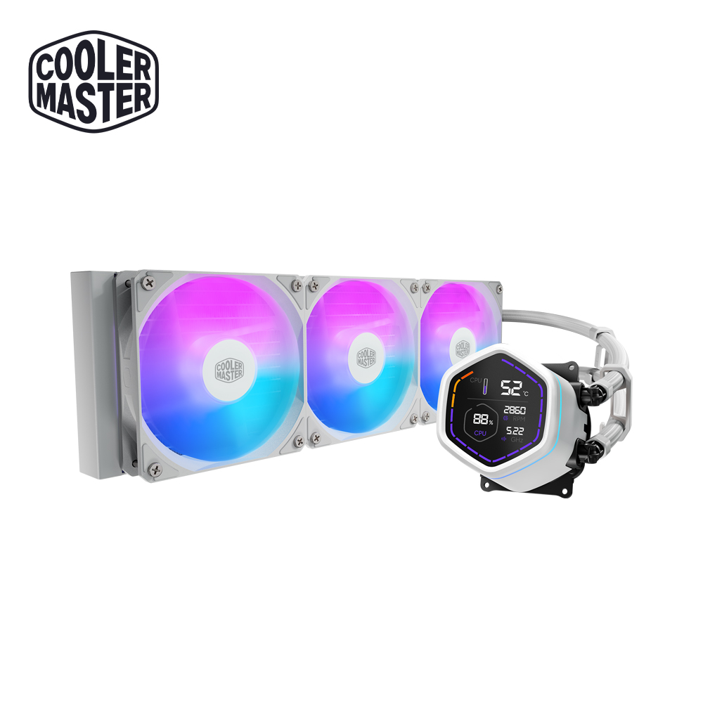 Cooler Master 酷碼 ML 360 Core Nex Digital ARGB 白色版 水冷散熱器
