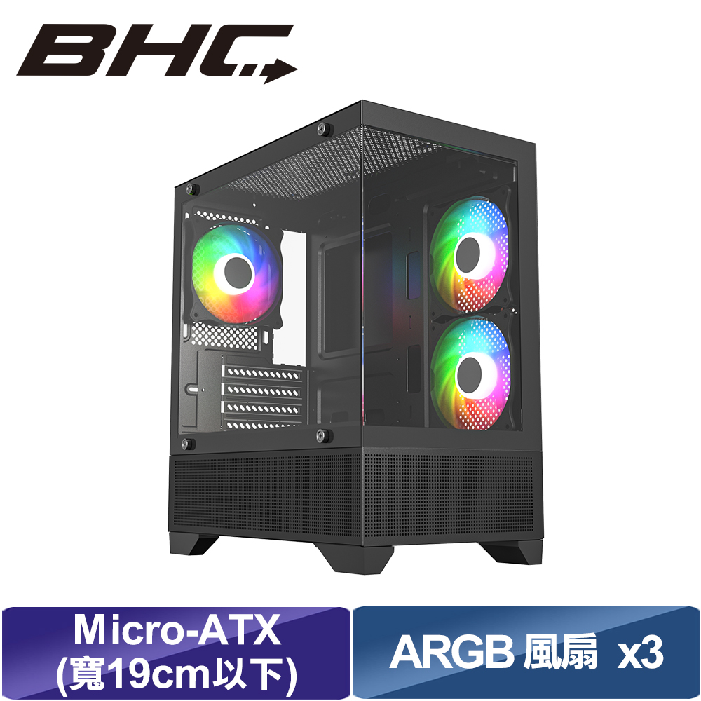  【BHC 秉鑫電腦】350 電腦機箱 黑色