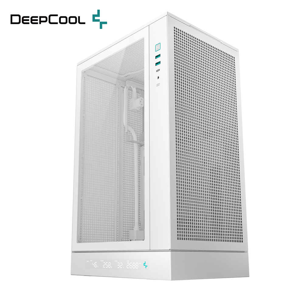 DEEPCOOL 九州風神 CH270 DIGITAL WH  背插式 360 水冷排 白色 M-ATX 電腦機殼