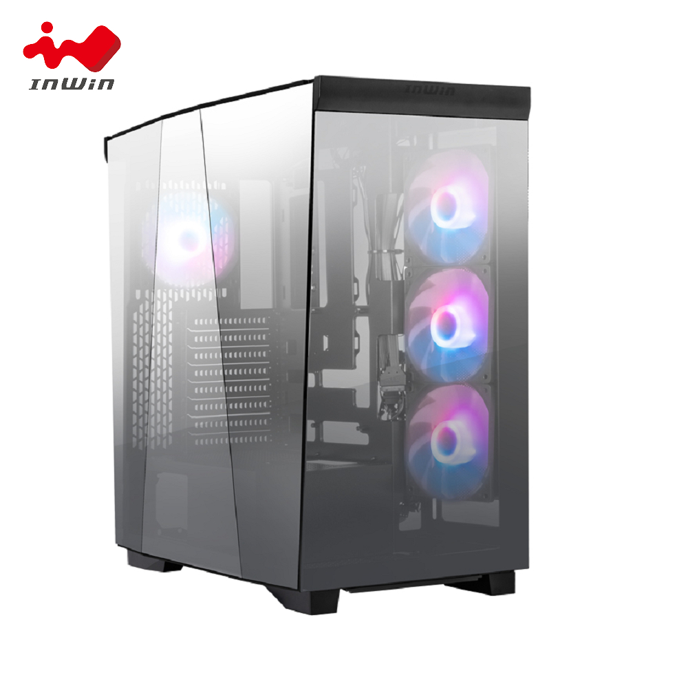 IN WIN 迎廣 W50 鏡面全景機殼 黑色