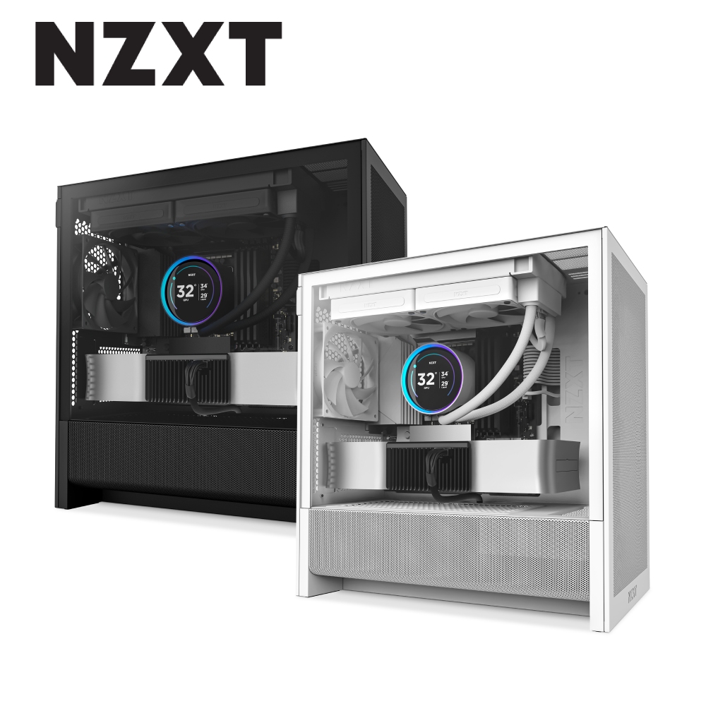 NZXT 恩傑 H3 FLOW 機殼(M-ATX/附1風扇/支援7風扇/可背插BTF/2年保固/電競)
