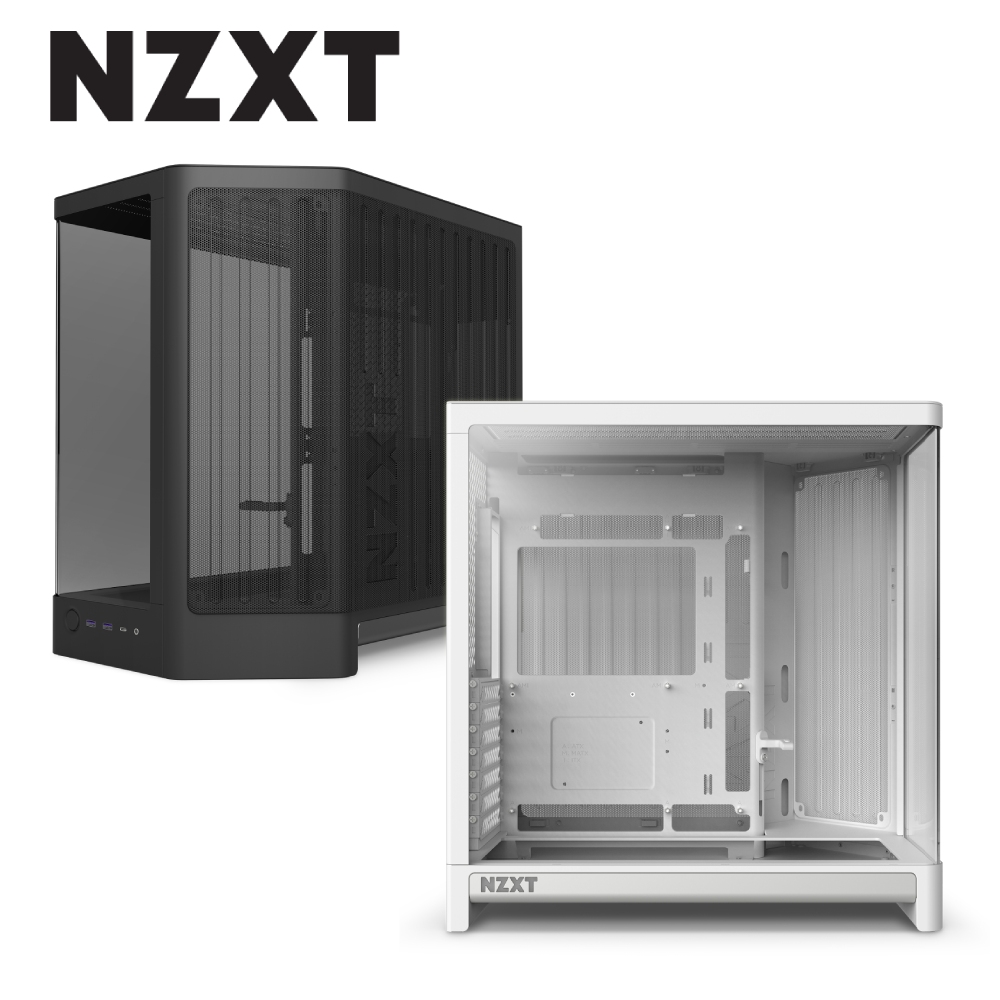 NZXT 恩傑 H6雙艙一體式曲面玻璃機殼(ATX/10風扇位/電競/電腦機殼)