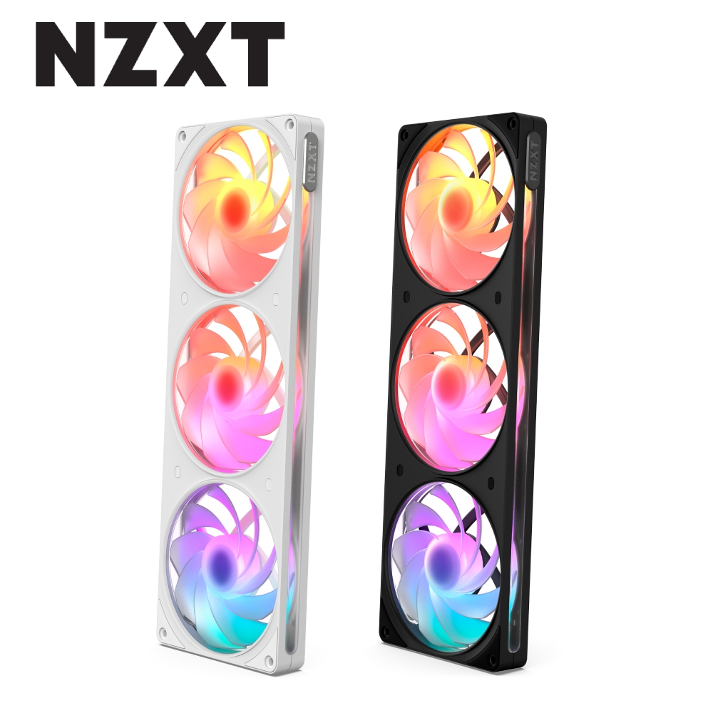 NZXT 恩傑 F360 RGB一體式反向側透靜音扇(散熱風扇/機殼風扇/FDB液態軸承)