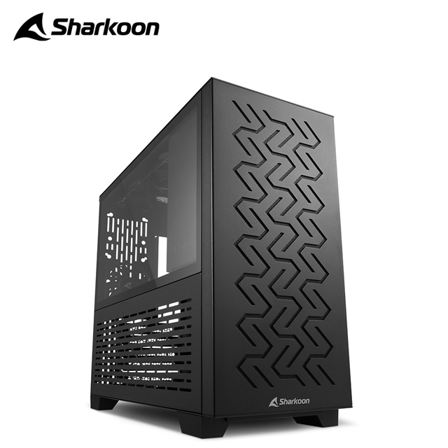 Sharkoon 旋剛 MS-Z1000 bk 玻璃側板 M-ATX 四風扇 電腦機殼