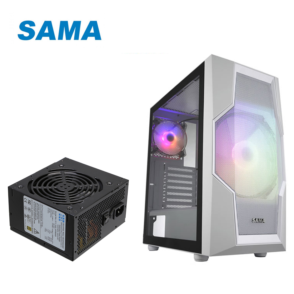 SAMA 先馬 MG-III(WH) ATX 機殼 + 僑威 650W 80PLUS 金牌 電源供應器