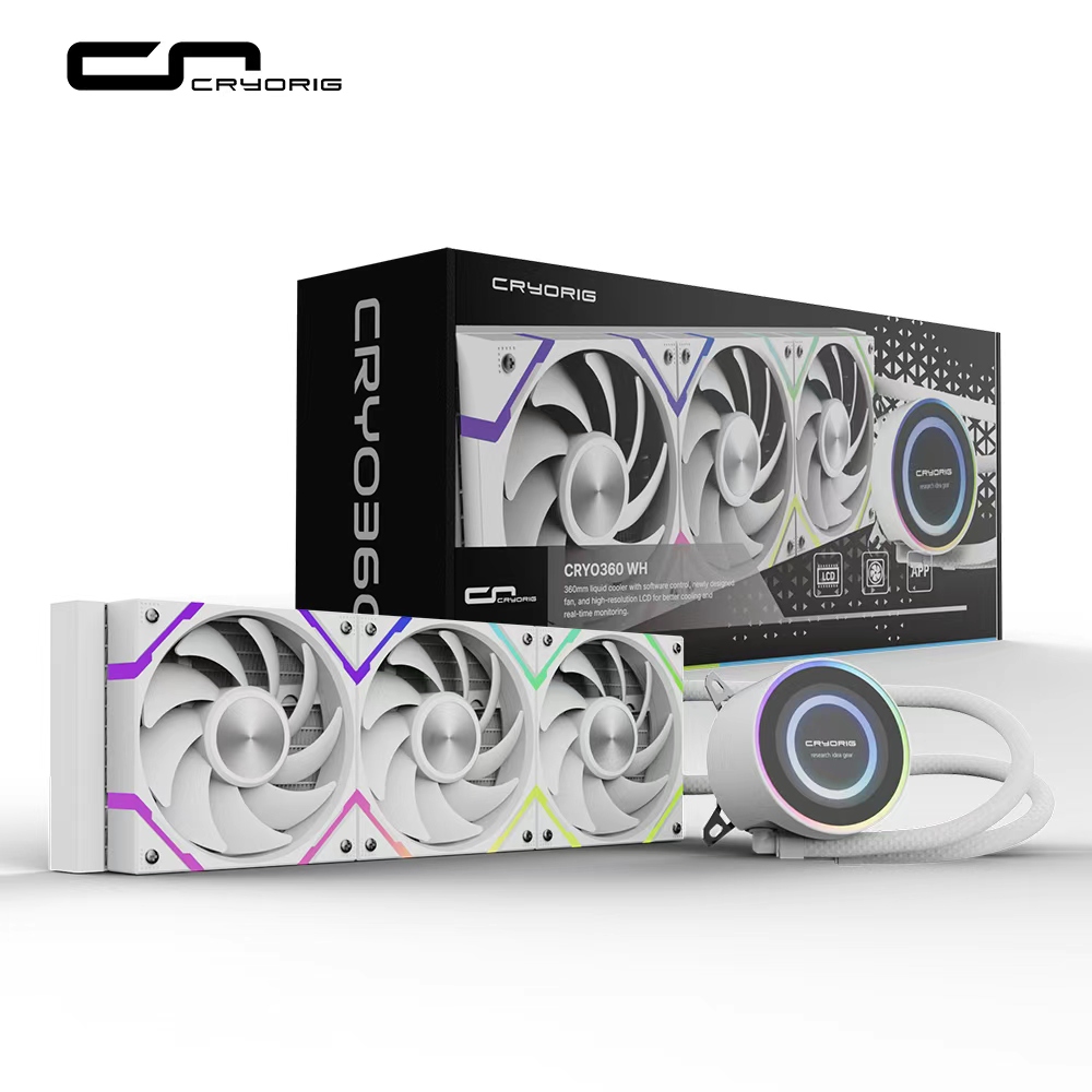 CRYORIG 快睿 CRYO 360 WH 快睿歐 2.8"大屏幕 一體式 水冷排 CPU 白色 散熱器（其他規格）
