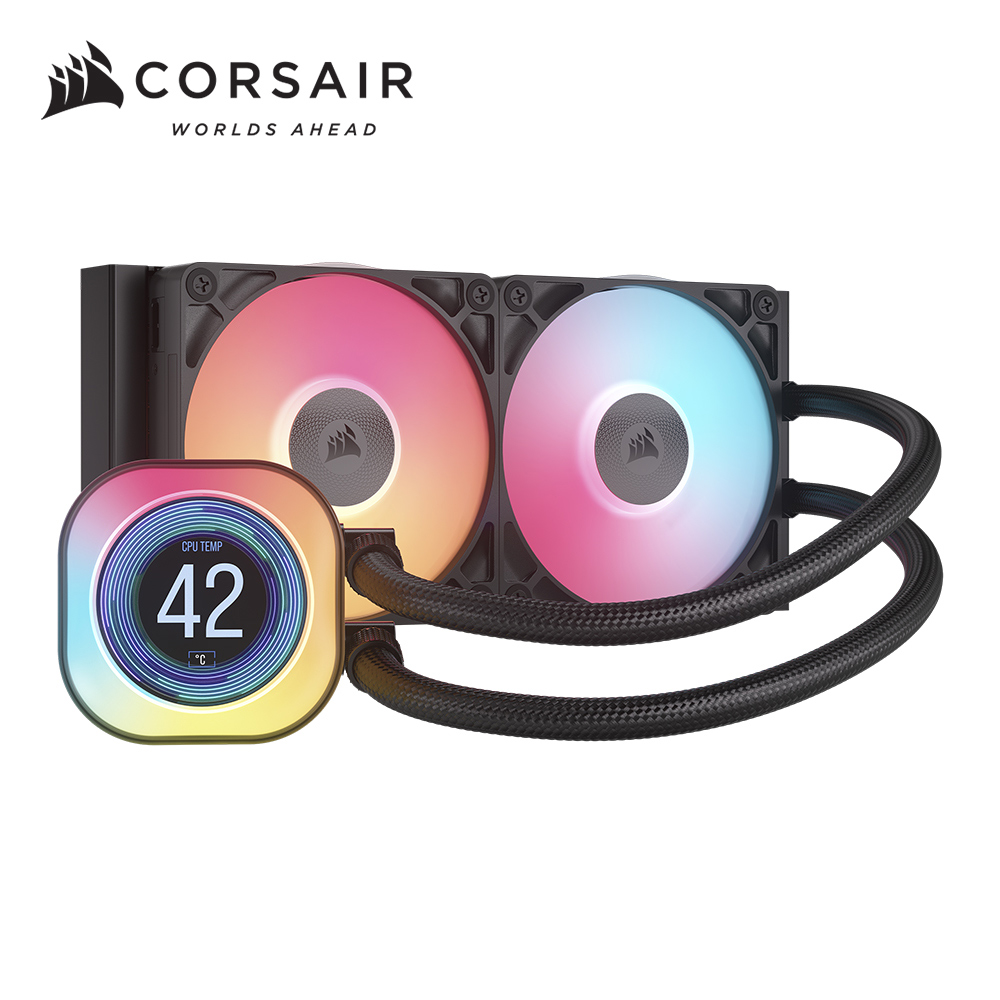 CORSAIR 海盜船 iCUE LINK TITAN LCD 240 RGB CPU水冷散熱器 (黑)
