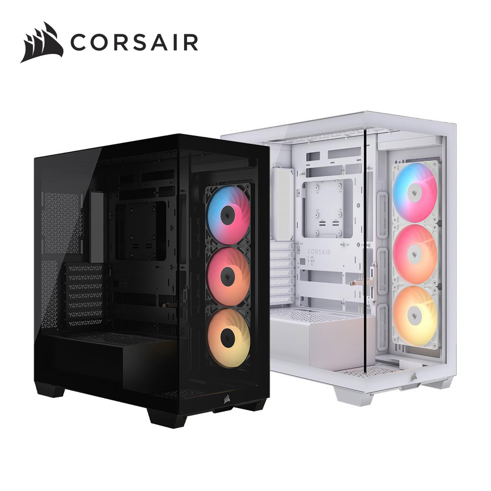 CORSAIR 海盜船 3500X 全景玻璃透側 E-ATX機殼【附RS120R風扇*3】