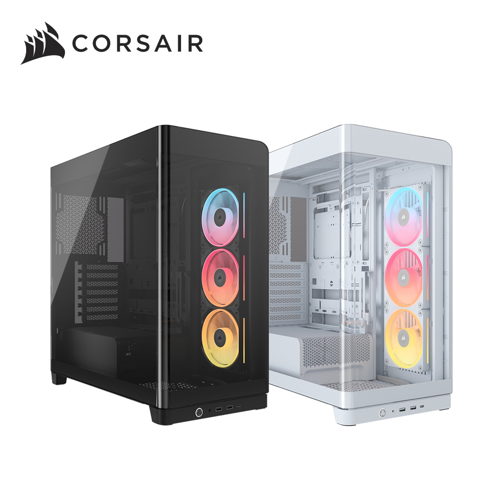 CORSAIR 海盜船 Frame 4500X 一體式全景玻璃 E-ATX機殼【附LX120R風扇*3】