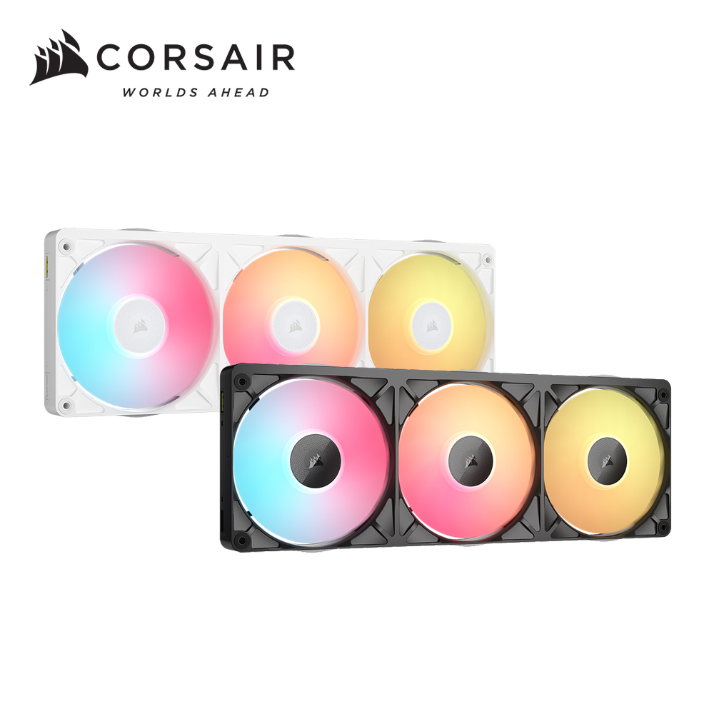 CORSAIR 海盜船 iCUE LINK二代  RX360 II RGB PWM一體式機殼排扇(含控制器)