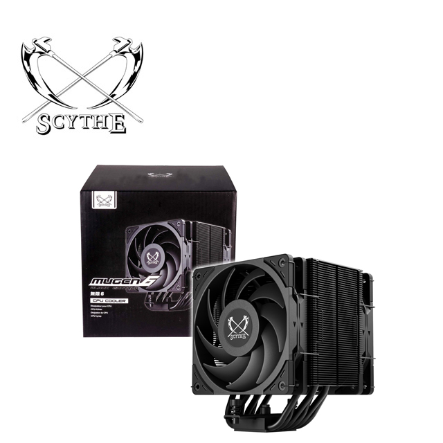 Scythe 鎌刀SCMG-6000DBE 無限六闇黑雙風扇MUGEN 6 單塔式六熱管CPU