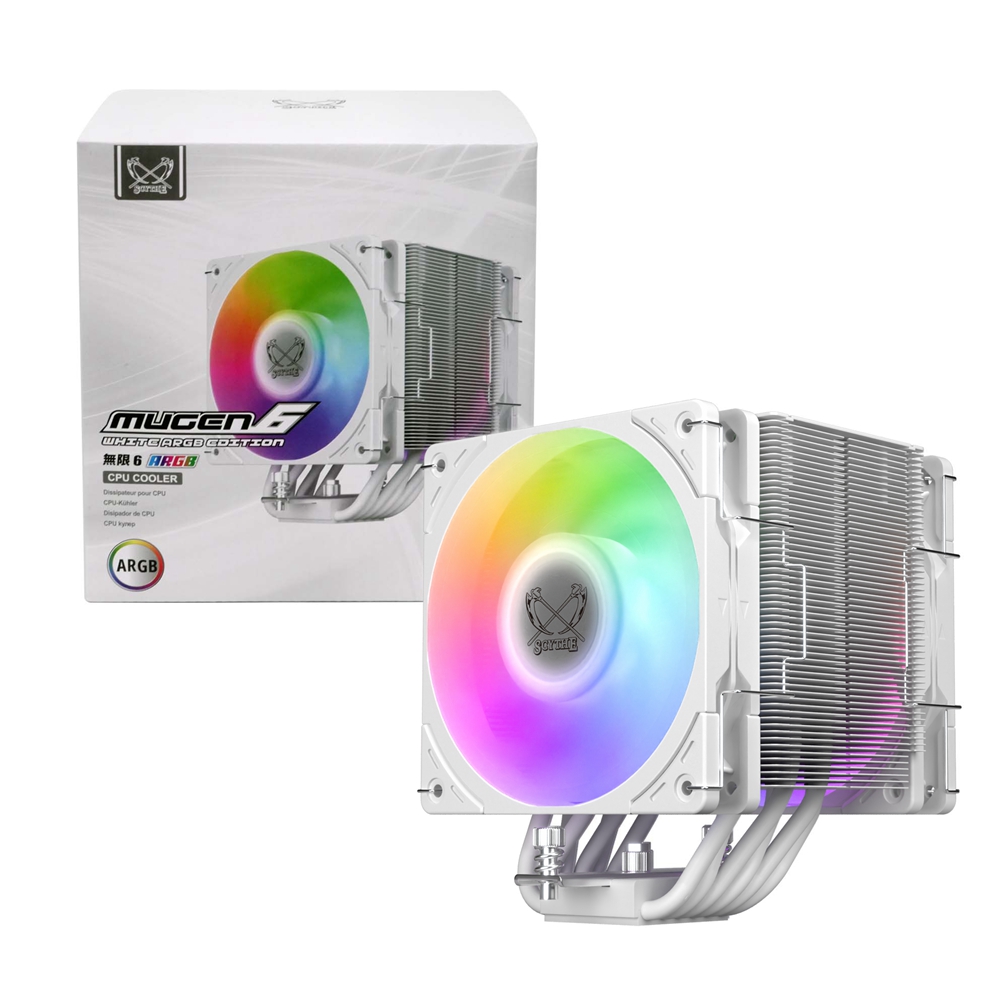 Scythe 鎌刀SCMG-6000DWR 無限六ARGB 雙風扇MUGEN 6 單塔式六熱管CPU