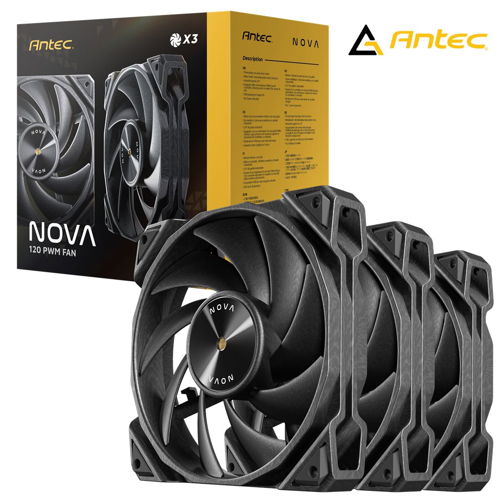 Antec 安鈦克 NOVA 120 PWM FAN 黑色 機殼 風扇 三入包