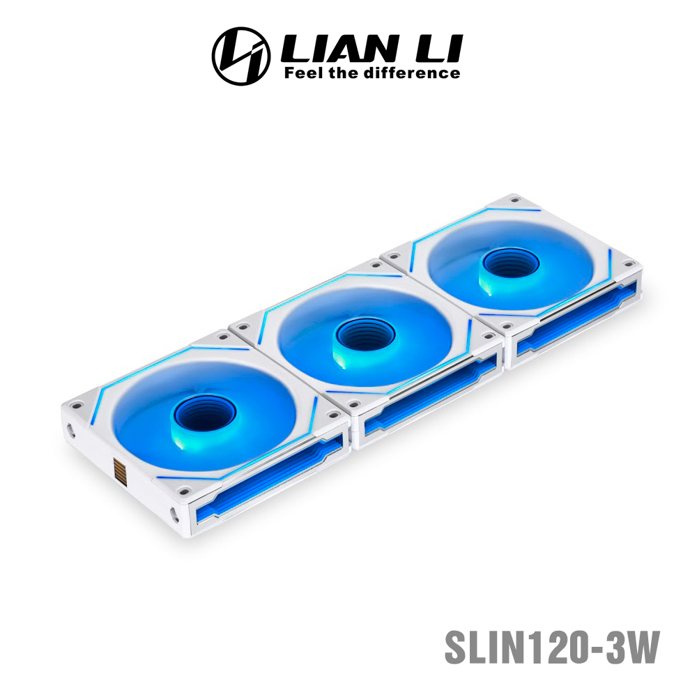 LIAN LI 聯力 UNI FAN SL-INFINITY 無限鏡 ARGB 積木風扇 SLIN120-3W (三顆裝／白色)