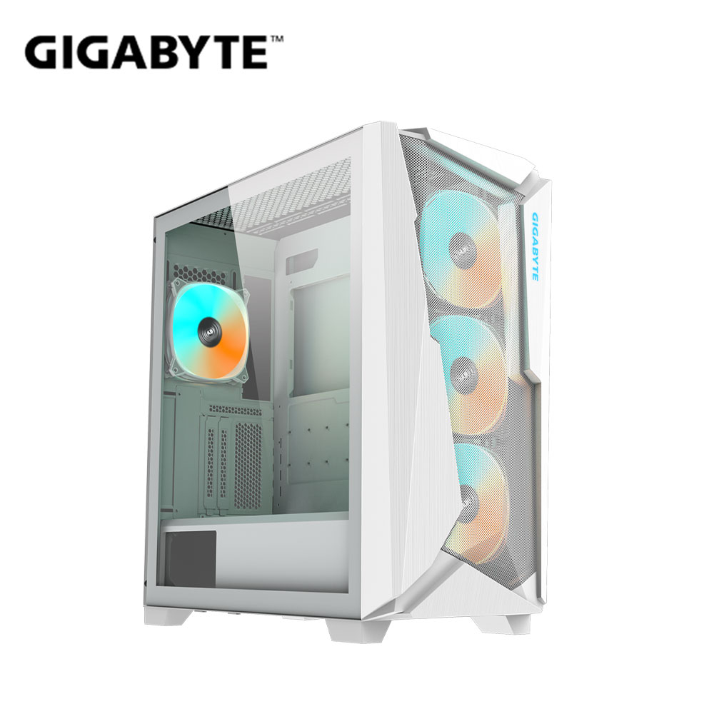 GIGABYTE 技嘉 C301 GLASS WHITE V2 (白) 中塔式電競機殼