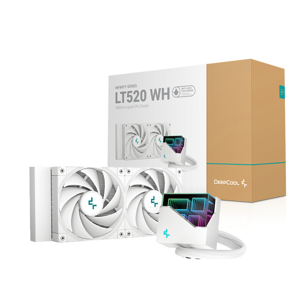 DeepCool LT520 WH 240mm簡易水冷CPUクーラー LT520 WH - DeepCool