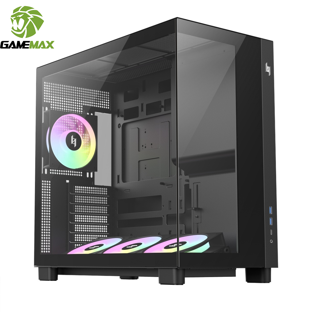 GAMEMAX 遊戲帝國 C53 全景機殼 機殼 黑色