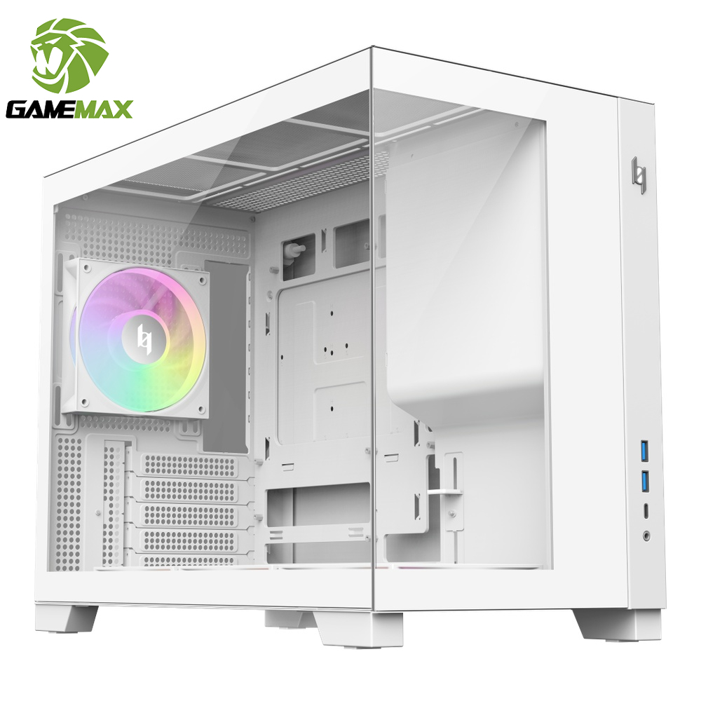 GAMEMAX 遊戲帝國 C33 全景機殼 機殼 白色