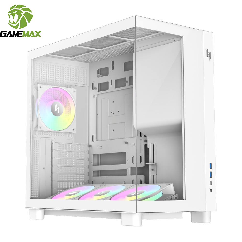 GAMEMAX 遊戲帝國 C53 全景機殼 機殼 白色