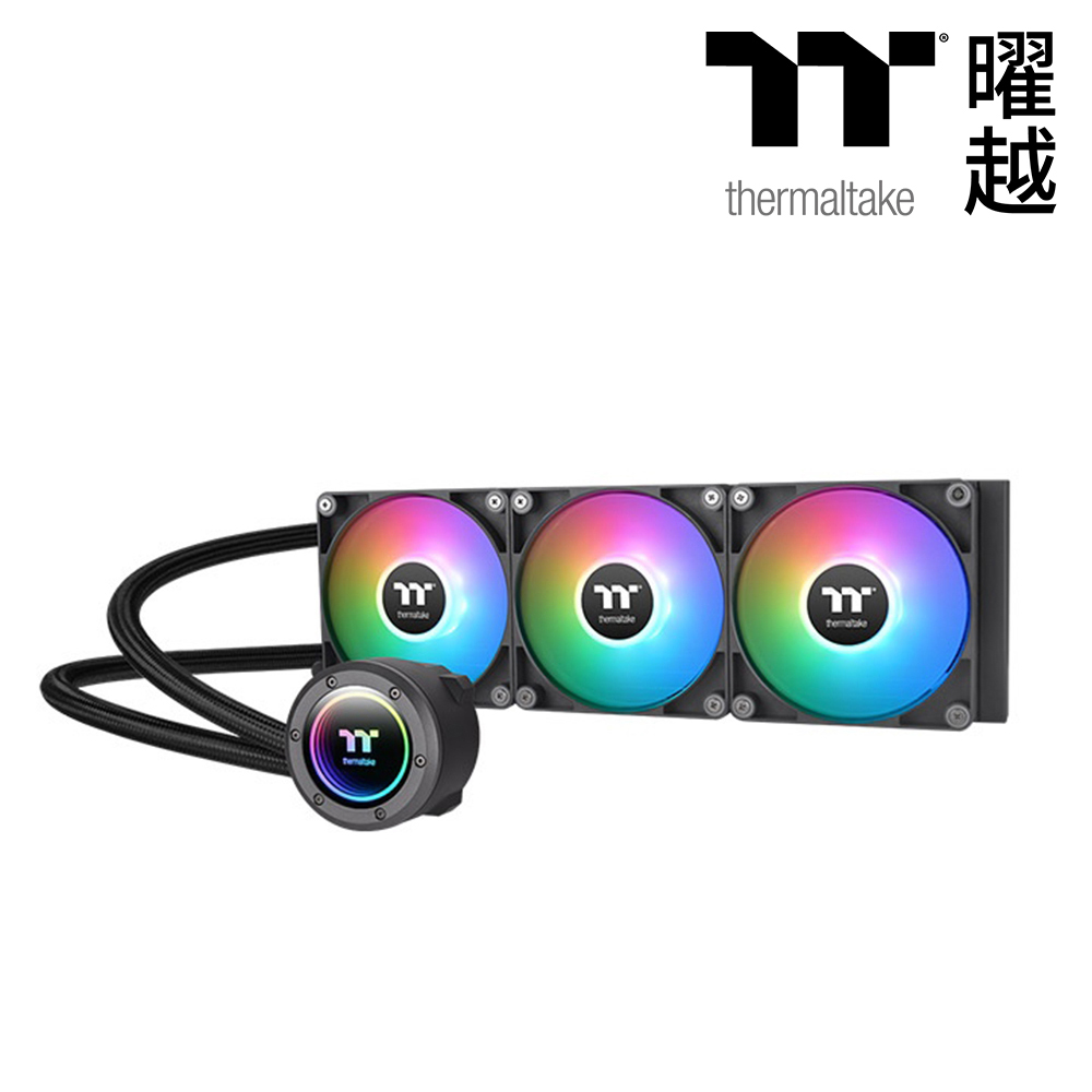Thermaltake 曜越 TH360 V2 ARGB Sync 主板連動版一體式水冷散熱器 黑色