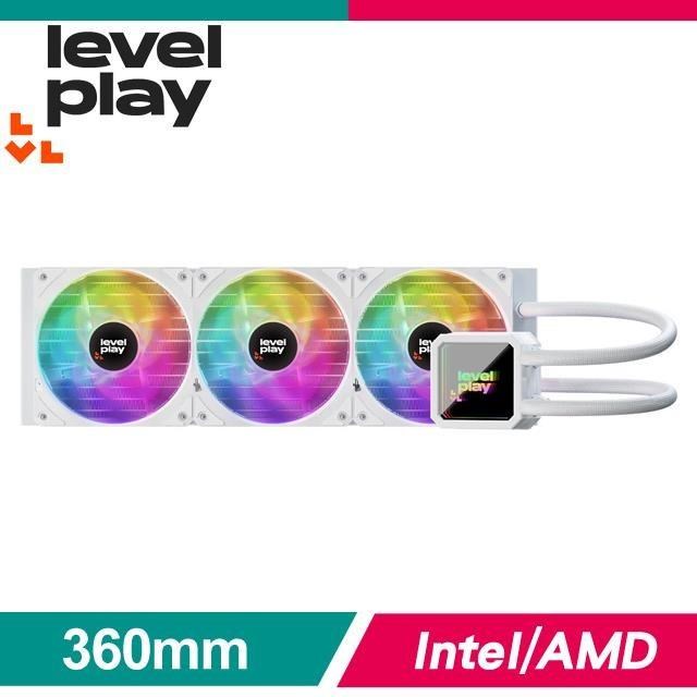Levelplay 銳玩 CL360 ARGB 水冷散熱器《白》