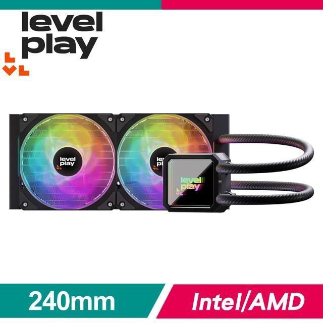 Levelplay 銳玩 CL240 ARGB 水冷散熱器《黑》