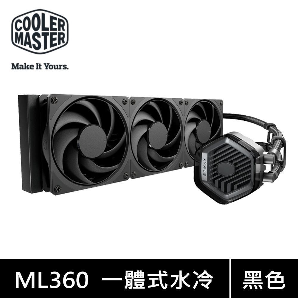 Cooler Master 酷碼 MasterLiquid 360 ATMOS STEALTH 黑化版 水冷散熱器(無光)