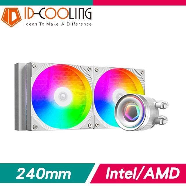ID-COOLING FX240 INF WHITE 一體式水冷 CPU散熱器(3年非人損漏液保)