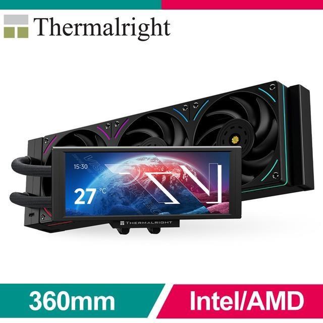 Thermalright 利民 Trofeo Vision 360 ARGB Black 6.86吋LCD水冷散熱器