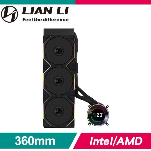 LIAN LI 聯力 Hydroshift II LCD-C 360TL 黑色 鋁製水冷散熱器
