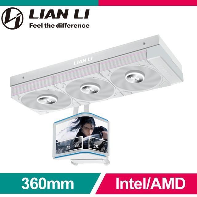 LIAN LI 聯力 HydroShift II OLED Curved 360P 白色 水冷散熱器(6年保)