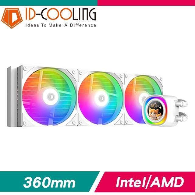 ID-COOLING FX360 LCD WHITE 一體式水冷散熱器《白》(5年保)
