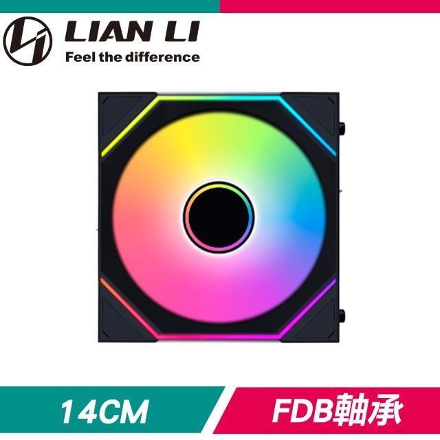 LIAN LI 聯力 UNI FAN SL-INF Wireless 140 黑 ARGB風扇 (需搭無線控制器)