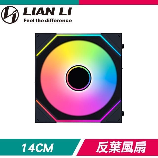 LIAN LI 聯力 UNI FAN SL-INF Wireless 140 黑 反向ARGB風扇(需搭無線控制器)