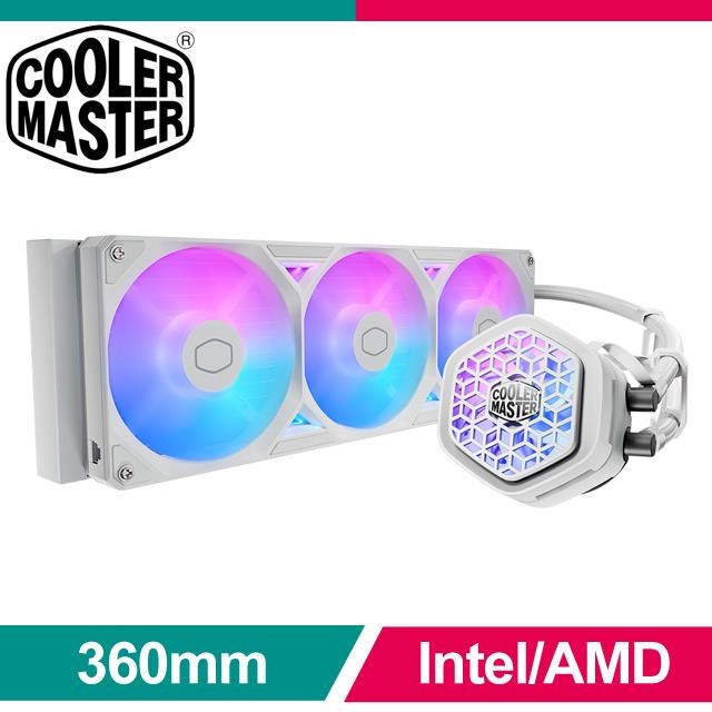 Cooler Master 酷碼MasterLiquid 360 Atmos II Pixel LCD ARGB 白色版