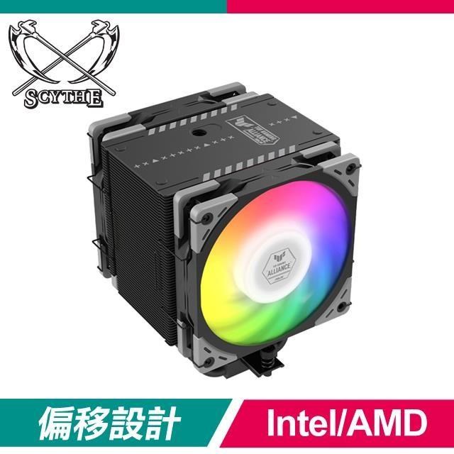 Scythe 鐮刀 鐮刀 無限6 TUF(雙風版) 黑色 SCMG-6000TUFB 6導管 單塔雙扇 散熱器
