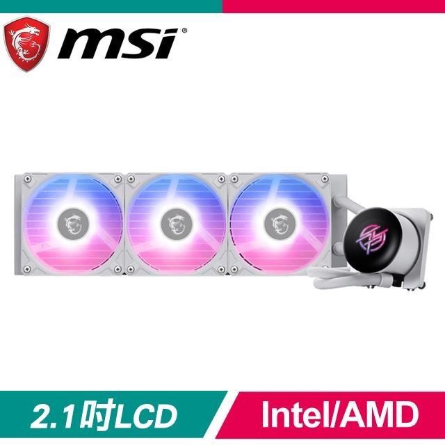 MSI 微星 MPG CORELIQUID P13 WHITE LCD ARGB水冷散熱器